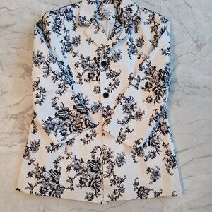 Mimi Maternity White/Black Jacket Med.